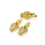 King Cobra pendant,gold snake charms,animal jewelry making accessories 16x28mm