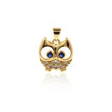 Exquisite Owl Zircon Pendant-DIY Jewelry Making Accessories   15x16mm