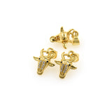 Goat Pendant,Gold Plated Sheep Animal Charms for Jewelry Making 12x15mm