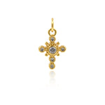 Exquisite Cross Zircon Pendant-DIY Jewelry Making Accessories   9.5x15mm