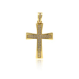 Christian Cross Pendant,Gold Plated Religious Jewelry Accessories 20x31mm