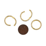 Exquisite Micro-Pavé Carabiner-DIY Jewelry Making Accessories   19x3mm