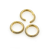 Exquisite Micro-Pavé Carabiner-DIY Jewelry Making Accessories   19x3mm