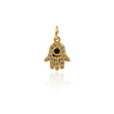 Exquisite Hamsa Zircon-DIY Jewelry Making Accessories    9x11.5mm
