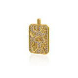 Shiny Rectangle Multi-Element Pendant-DIY Jewelry Making Accessories   16x26mm