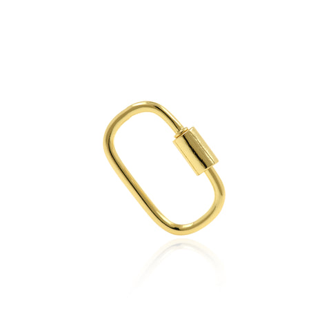 Shiny Minimalist Carabiner-DIY Jewelry Making Accessories   15x21mm