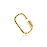 Shiny Minimalist Carabiner-DIY Jewelry Making Accessories   15x21mm