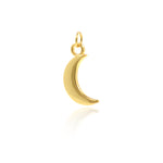 Shiny Minimalist Moon Pendant-DIY Jewelry Making Accessories   10x20mm