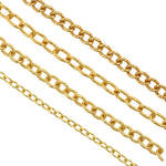 Textured Oval Link Chains,Gold Cable Chain Connectors for Jewelry Making