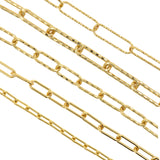 Shiny Gold Oval Chains,Minimalist Chain,Jewelry Making Accessories