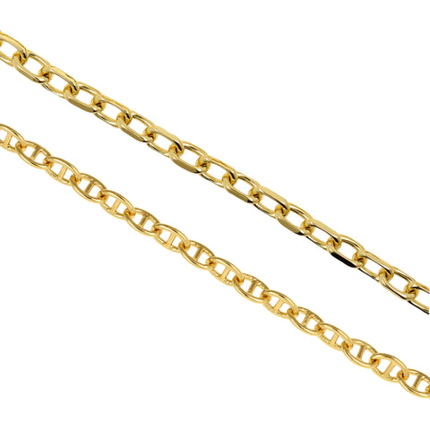 Brass Rectangle Chain Links,Gold Mariner Anchor Chain,DIY Necklace Chain