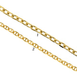 Brass Rectangle Chain Links,Gold Mariner Anchor Chain,DIY Necklace Chain
