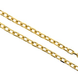 Brass Rectangle Chain Links,Gold Mariner Anchor Chain,DIY Necklace Chain