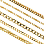 Brass Twisted Curb Chain,Gold Hip-hop Style Chain,Bracelet/Necklace Findings