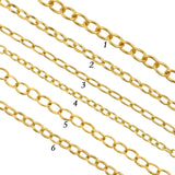Long Oval Cable Chain,Gold Filled Necklace Link Chain,Minimalist Jewelry Supplies