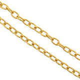 Textured Oval Link Chains,Gold Cable Chain Connectors for Jewelry Making