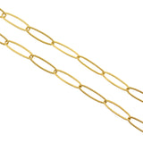Large Oval Link Chains,Textured Paper Clip Chain,for DIY Bracelet/Necklace Supplies