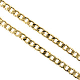 Brass Twisted Curb Chain,Gold Hip-hop Style Chain,Bracelet/Necklace Findings