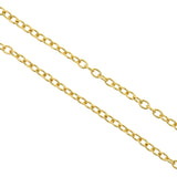 Textured Oval Link Chains,Gold Cable Chain Connectors for Jewelry Making
