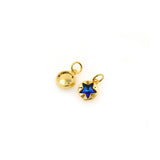 Shiny Star Zircon Pendant-DIY Jewelry Making Accessories   6x8mm