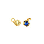 Shiny Star Zircon Pendant-DIY Jewelry Making Accessories   6x8mm