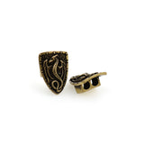 Shiny Dragon Shield Beads-DIY Jewelry Making Accessories   14x19x7mm