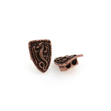 Shiny Dragon Shield Beads-DIY Jewelry Making Accessories   14x19x7mm