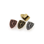 Shiny Dragon Shield Beads-DIY Jewelry Making Accessories   14x19x7mm