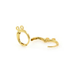 Shiny Minimalist Earrings-DIY Jewelry Making Accessories   12x14.5mm