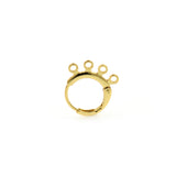 Shiny Minimalist 4 Hole Earrings-DIY Jewelry Making Accessories   16.5x16mm