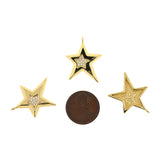 Lucky Star Necklace Charms,Gold Plated Star Pendant Jewelry Accessories 20x27mm