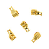 Gold Filled Hand Charm,Yoga Inspirational Jewelry Accessory,Healing Hand Charms,DIY Bracelet/Necklace Supplies 18x9mm