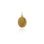 Enamel Angel Wing Pendant,Gold Filled Wing Charms,Original Bracelet/Necklace Jewelry Findings 9x14mm