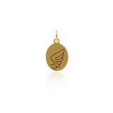 Enamel Angel Wing Pendant,Gold Filled Wing Charms,Original Bracelet/Necklace Jewelry Findings 9x14mm