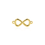 Shiny Gold Infinity Connector DIY Jewelry Accessories 16x6mm