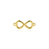 Shiny Gold Infinity Connector DIY Jewelry Accessories 16x6mm