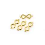 Shiny Gold Infinity Connector DIY Jewelry Accessories 16x6mm