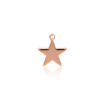 Gold Filled Lucky Star Pendant DIY Bracelet/Necklace Charms 10x12mm