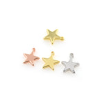 Gold Filled Lucky Star Pendant DIY Bracelet/Necklace Charms 10x12mm