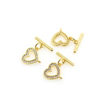 Gold Heart Toggle Clasp DIY Bracelet/Necklace Findings