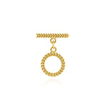 Gold Plated Wreath Toggle Clasp Bracelet/Necklace Making Supplies