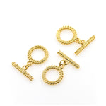 Gold Plated Wreath Toggle Clasp Bracelet/Necklace Making Supplies