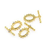 Lace Flower Toggle Clasp DIY Personalized Jewelry Making Supplies