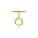 Gold Plated Hexagon Toggle Clasp Original Jewelry Accessories