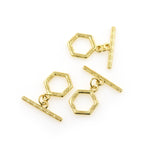 Gold Plated Hexagon Toggle Clasp Original Jewelry Accessories