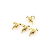 Gold Filled Bird Pendant for DIY Jewelry Making 6x13mm