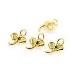 Gold Elephant Pendant Personalized Jewelry Making Supplies 12x12mm
