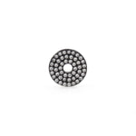 Shiny Micropavé Disc Spacer Beads-DIY Jewelry Making Accessories   11x2.3mm