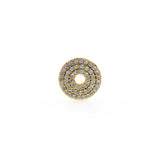 Shiny Micropavé Disc Spacer Beads-DIY Jewelry Making Accessories   11x2.3mm