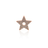 Shiny Micropavé Star Pendant-DIY Jewelry Making Accessories   13x12x3mm